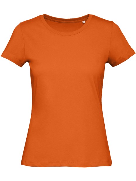 B&C T-shirt Organic Inspire col rond Femme orange urbain personnalisable