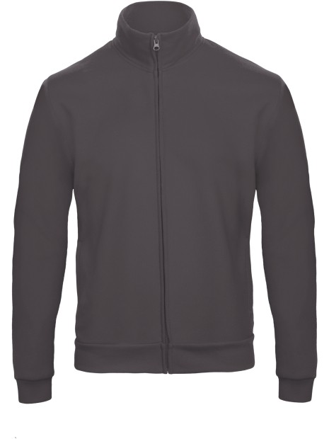 B&C Veste molleton zippée ID.206 anthracite personnalisable