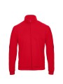 B&C Veste molleton zippée ID.206 rouge personnalisable