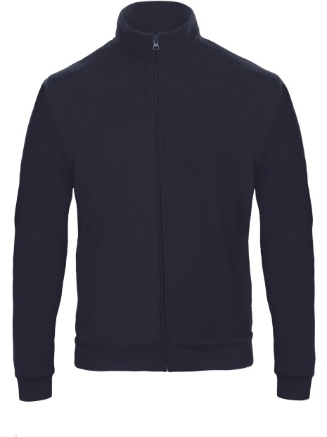 B&C Veste molleton zippée ID.206 bleu marine personnalisable