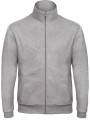 B&C Veste molleton zippée ID.206 heather grey personnalisable