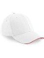BEECHFIELD Casquette Athleisure - 6 panneaux white/classic red personnalisable