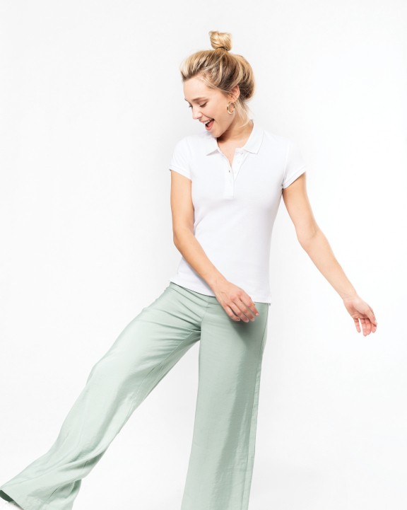 Polo personnalisable KARIBAN Polo piqué Bio manches courtes femme