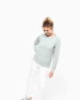 KARIBAN Damen Sweatshirt BIO-BAUMWOLLE Rundhalsausschnitt Raglanärmel Sweatshirt personalisierbar