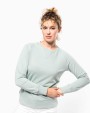 KARIBAN Damen Sweatshirt BIO-BAUMWOLLE Rundhalsausschnitt Raglanärmel Sweatshirt personalisierbar