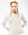 Sweater KARIBAN Damessweater BIO ronde hals raglanmouwen voor bedrukking &amp; borduring