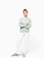 Sweat-shirts à personnaliser KARIBAN Sweat-shirt Bio col rond manches raglan femme 