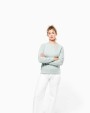KARIBAN Damen Sweatshirt BIO-BAUMWOLLE Rundhalsausschnitt Raglanärmel Sweatshirt personalisierbar