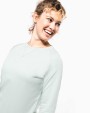 KARIBAN Damen Sweatshirt BIO-BAUMWOLLE Rundhalsausschnitt Raglanärmel Sweatshirt personalisierbar