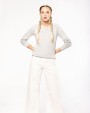 Sweater KARIBAN Damessweater BIO ronde hals raglanmouwen voor bedrukking &amp; borduring