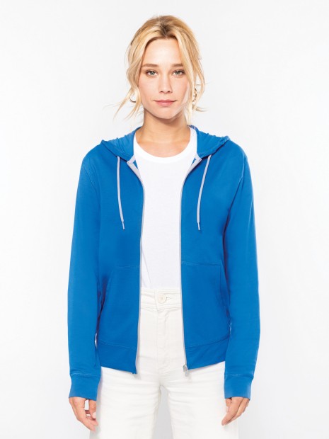 Sweat-shirts à personnaliser KARIBAN Veste coton légère à capuche 