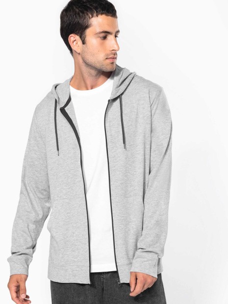 Sweat-shirts à personnaliser KARIBAN Veste coton légère à capuche 