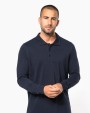 Poloshirt KARIBAN Piqué-herenpolo lange mouwen voor bedrukking &amp; borduring