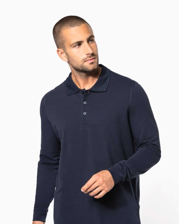 Polo personnalisable KARIBAN Polo piqué manches longues homme