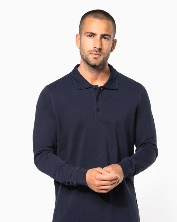 Polo personnalisable KARIBAN Polo piqué manches longues homme