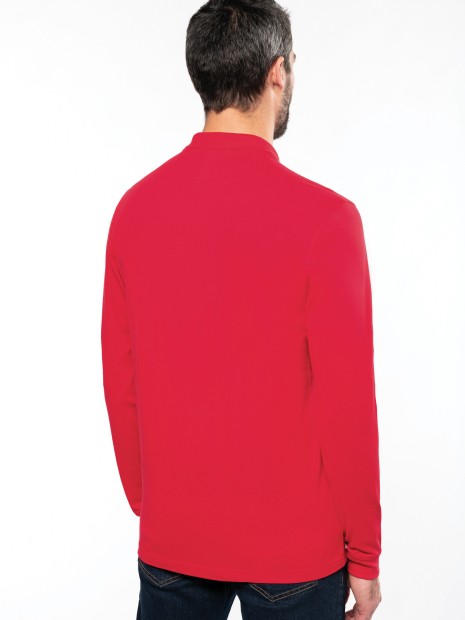 Polos à personnaliser KARIBAN Polo piqué manches longues homme 