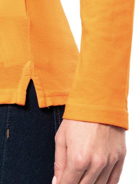 Polos à personnaliser KARIBAN Polo piqué manches longues femme 