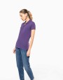 KARIBAN Damen Kurzarm-Poloshirt. Baumwollpiqué. Poloshirt personalisierbar