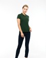 Poloshirt KARIBAN Piqué-damespolo korte mouwen voor bedrukking &amp; borduring