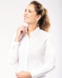 Hemd KARIBAN Damesblouse in popeline met lange mouwen voor bedrukking &amp; borduring