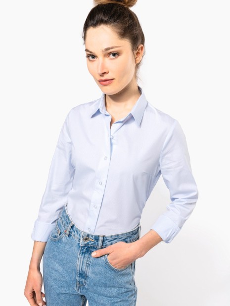 Chemises à personnaliser KARIBAN Chemise popeline manches longues femme 