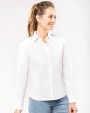 Hemd KARIBAN Damesblouse in popeline met lange mouwen voor bedrukking &amp; borduring