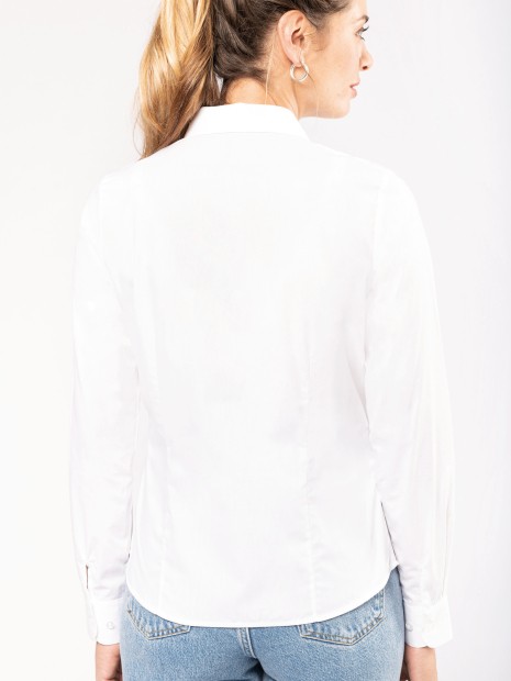 Chemises à personnaliser KARIBAN Chemise popeline manches longues femme 
