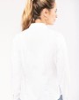Hemd KARIBAN Damesblouse in popeline met lange mouwen voor bedrukking &amp; borduring