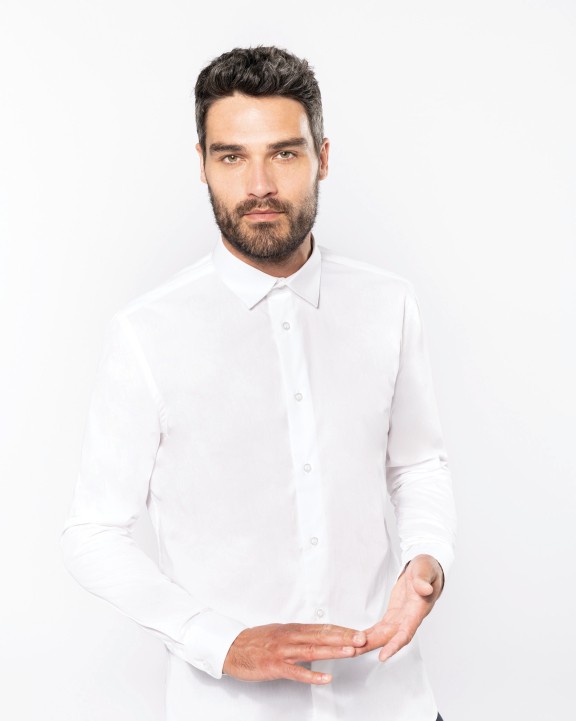 Chemise personnalisable KARIBAN Chemise popeline manches longues homme