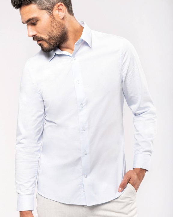 Chemise personnalisable KARIBAN Chemise popeline manches longues homme