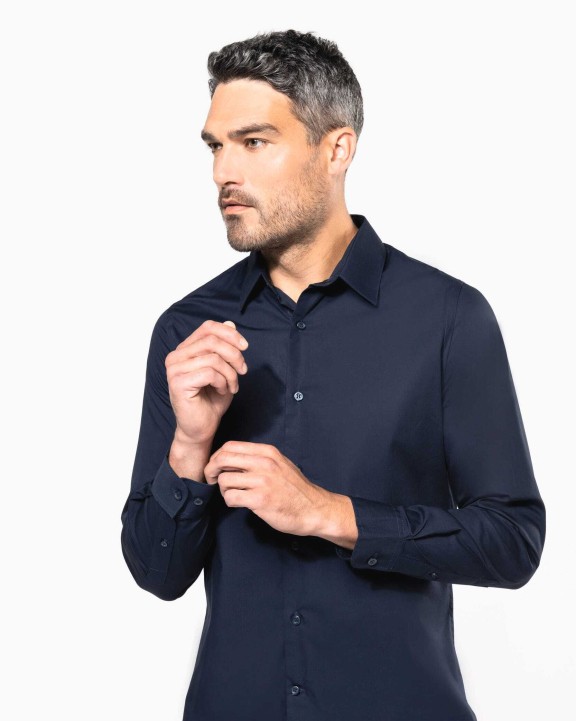 Chemise personnalisable KARIBAN Chemise popeline manches longues homme