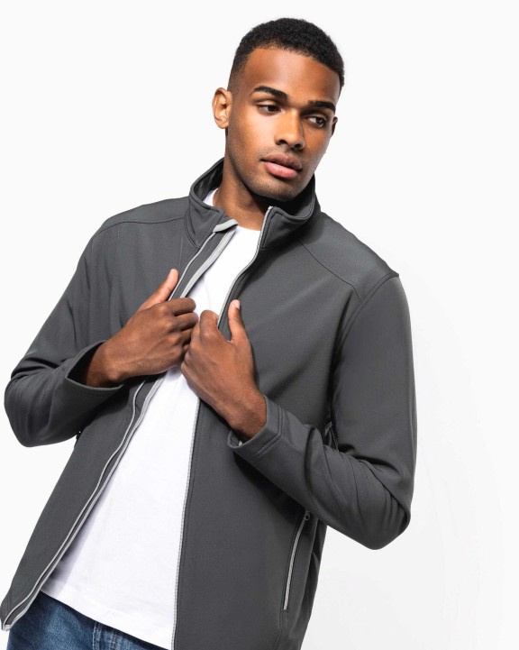 KARIBAN 2-lagige Softshell-Jacke für Herren Softshell personalisierbar
