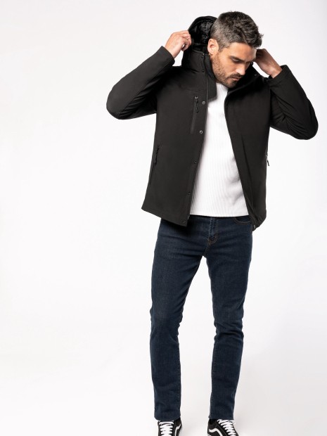 Softshells à personnaliser KARIBAN Parka softshell doublée capuche homme 