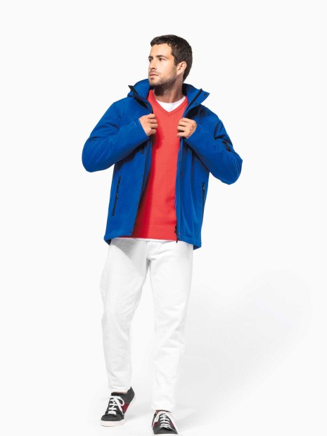 Softshells à personnaliser KARIBAN Parka softshell doublée capuche homme 