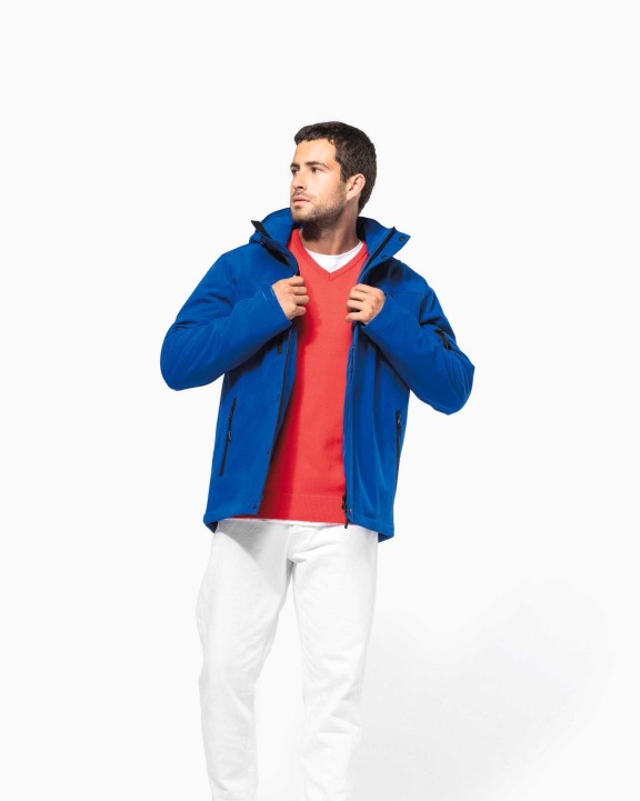 Softshell personnalisable KARIBAN Parka softshell doublée capuche homme