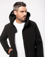 KARIBAN Herrenparka Softshell wattiert mit Kapuze Softshell personalisierbar