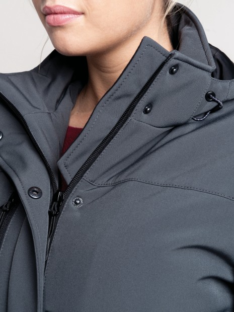 Softshells à personnaliser KARIBAN Parka softshell doublée capuche femme 