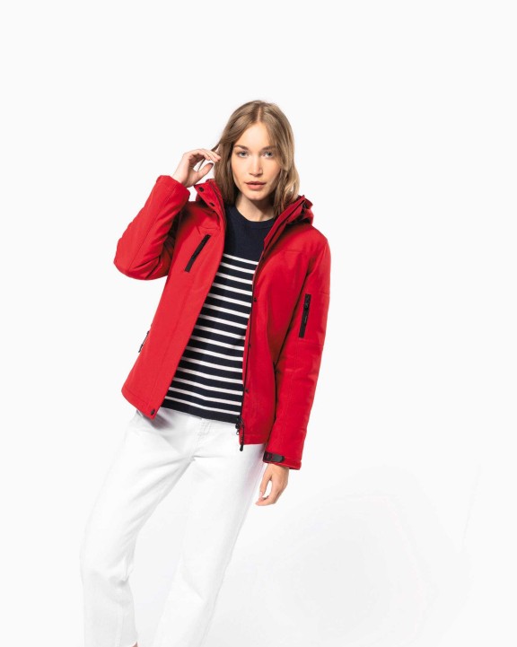 Softshell personnalisable KARIBAN Parka softshell doublée capuche femme