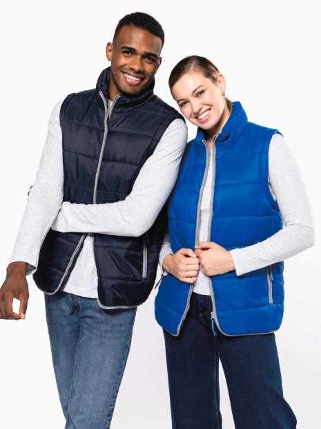 Vestes à personnaliser KARIBAN Bodywarmer matelassé unisexe 