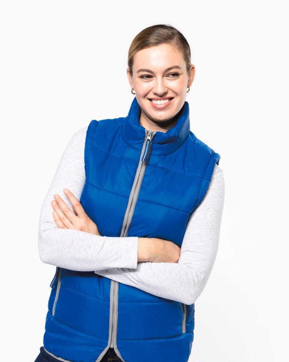 KARIBAN Wattierter Bodywärmer Jacke personalisierbar