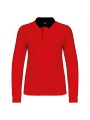 KARIBAN Polo rugby enfant rouge/noir personnalisable