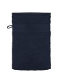 KARIBAN Gant de toilette bleu marine personnalisable