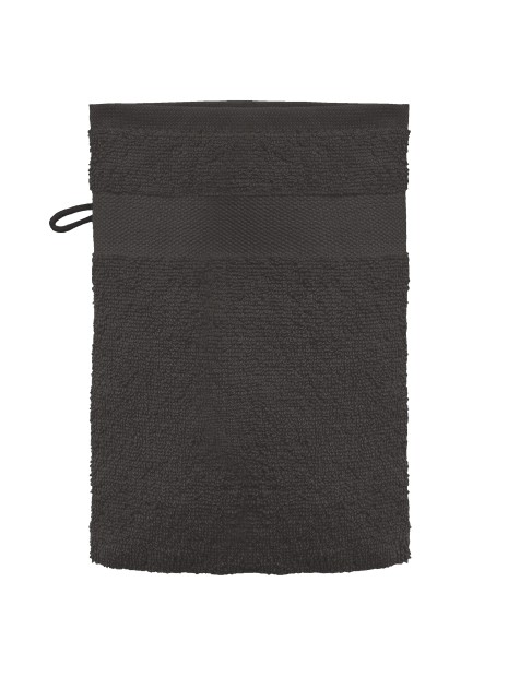 KARIBAN Gant de toilette dark grey personnalisable