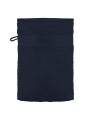 KARIBAN Gant de toilette bleu marine personnalisable