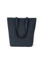 KIMOOD Sac cabas en coton bio Blue Navy personnalisable