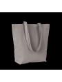 KIMOOD Sac cabas en coton bio gris metal personnalisable