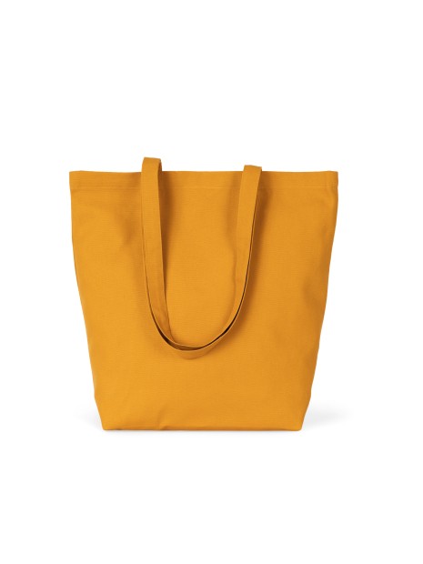KIMOOD Sac cabas en coton bio curcuma personnalisable