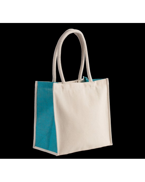 Tote bag KIMOOD Shopper van katoen/jute - 17 L voor bedrukking &amp; borduring