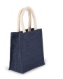 Tote bag personnalisable KIMOOD Sac style cabas en toile de jute - petit modèle