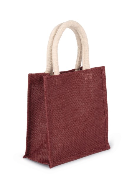 Tote bags à personnaliser KIMOOD Sac style cabas en toile de jute - petit modèle 